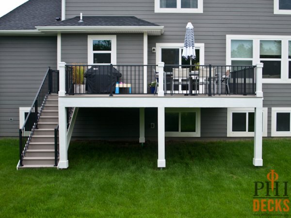 Medina-MN-helical-footings-wrapped-posts-low-maintenance-deck