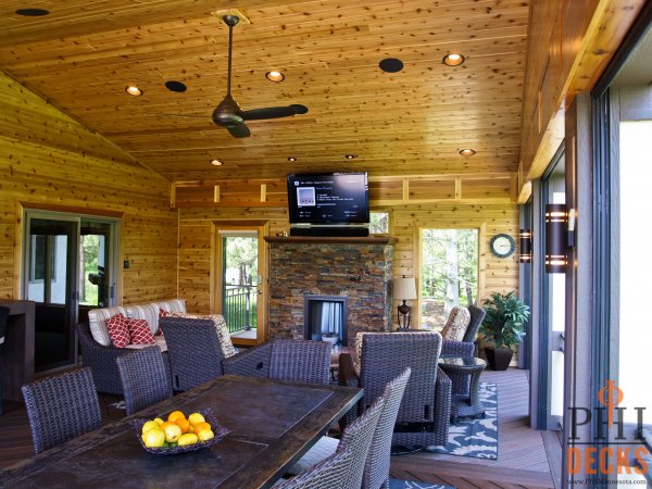 outdoor-fireplace-tv-cedar-walls-ceiling